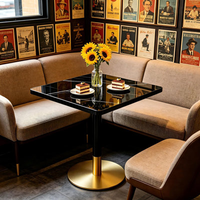 Table bistro de 31,5 po Glam Square