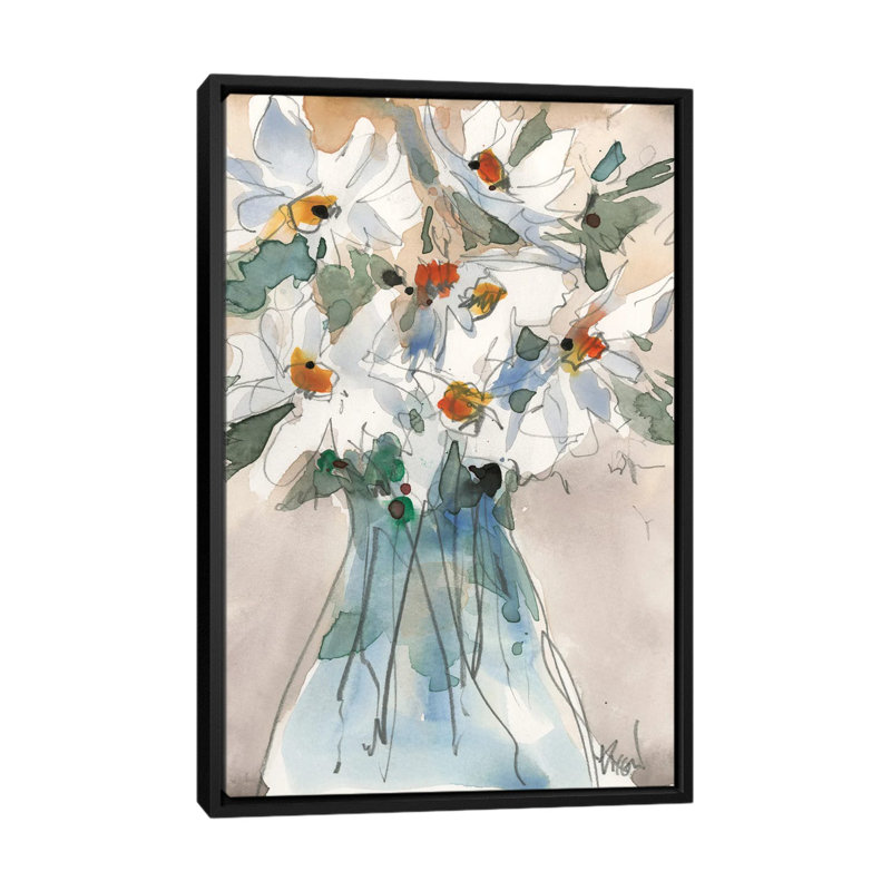 «Daisy Point of View II», reproduction d'art sur toile encadrée, H 48 po x l 32 po, Noir
