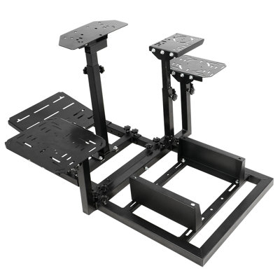 Flight Simulator Cockpit Fit for Logitech Thrustermaster HOTAS WARTHOG,No Throttle Joystick by Inbox Zero