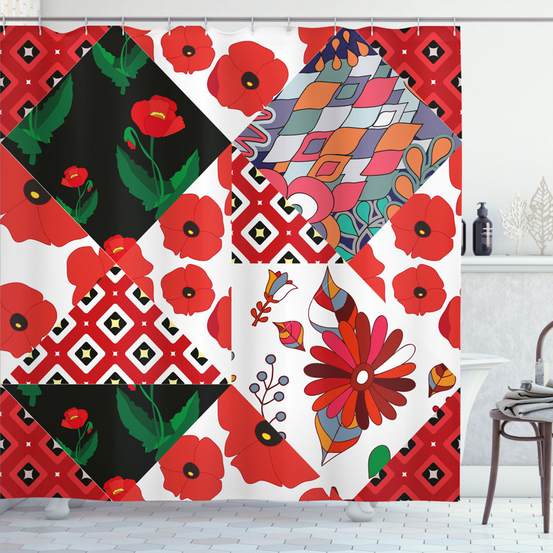 Shower Curtain with Hooks Included