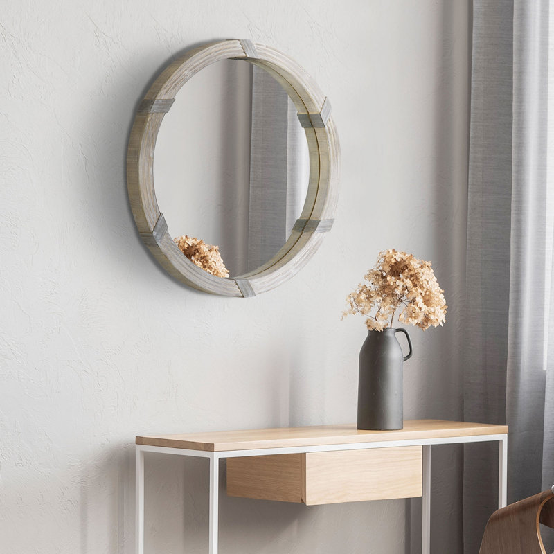 Miroir mural 30,75 po en bois