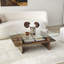 Table basse moderne avec plateau 100% verre trempé, 41,3 po x 13,8 po x 25,6 po | Structure durable en panneau de particules enduit 100% mélamine, épaisseur: 0,7 pouce | Design élégant pour le salon, décoration intérieure élégante et fonctionnell-669527700-669527691-652439898