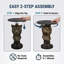 Table d'appoint Leopard Head