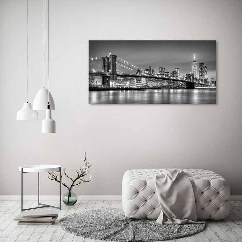 Brooklyn Bridge 1 Piece Wrapped Canvas Wall Art