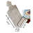 Metal Rail-Wooden Adjustable Whitewashed Recipe Book Stand