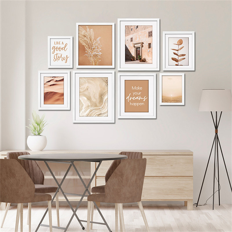 Shivangi White Neutral Gallery  Picture Frames Set ,11x14-2PCS, 10x12-2PCS, 8x10-2PCS, 6x8-2PCS 