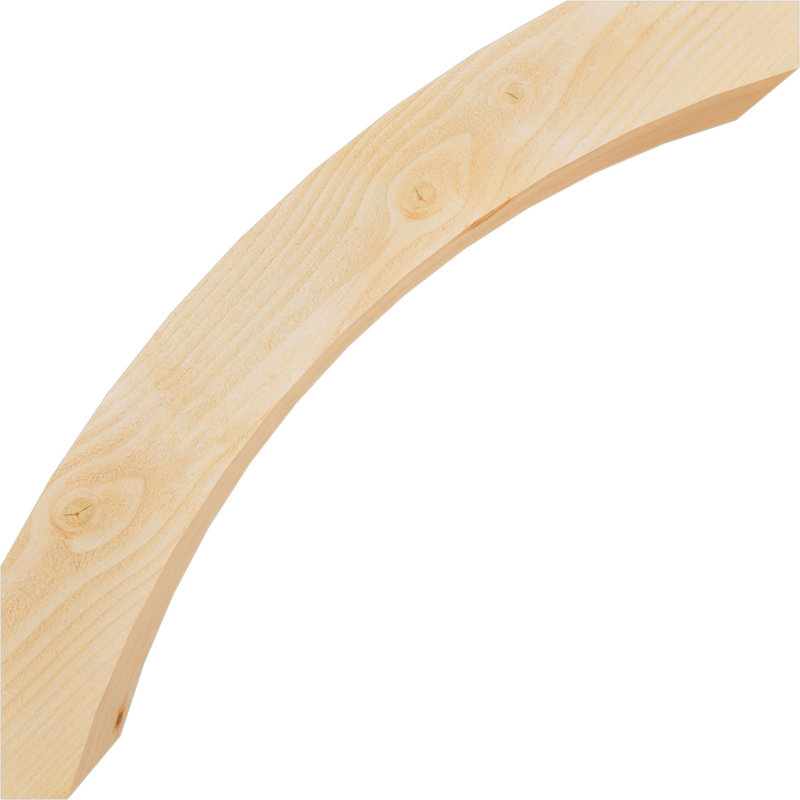 6"W x 32"D x 32"H Thorton Rough Sawn Knee Brace, Douglas Fir, 6"W Douglas Fir (Rough Sawn), 32-in. D x 32-in. H