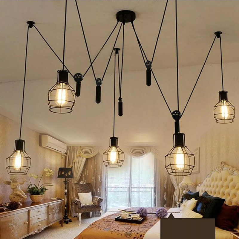 5 - Light Black Cluster Pendant, Yes