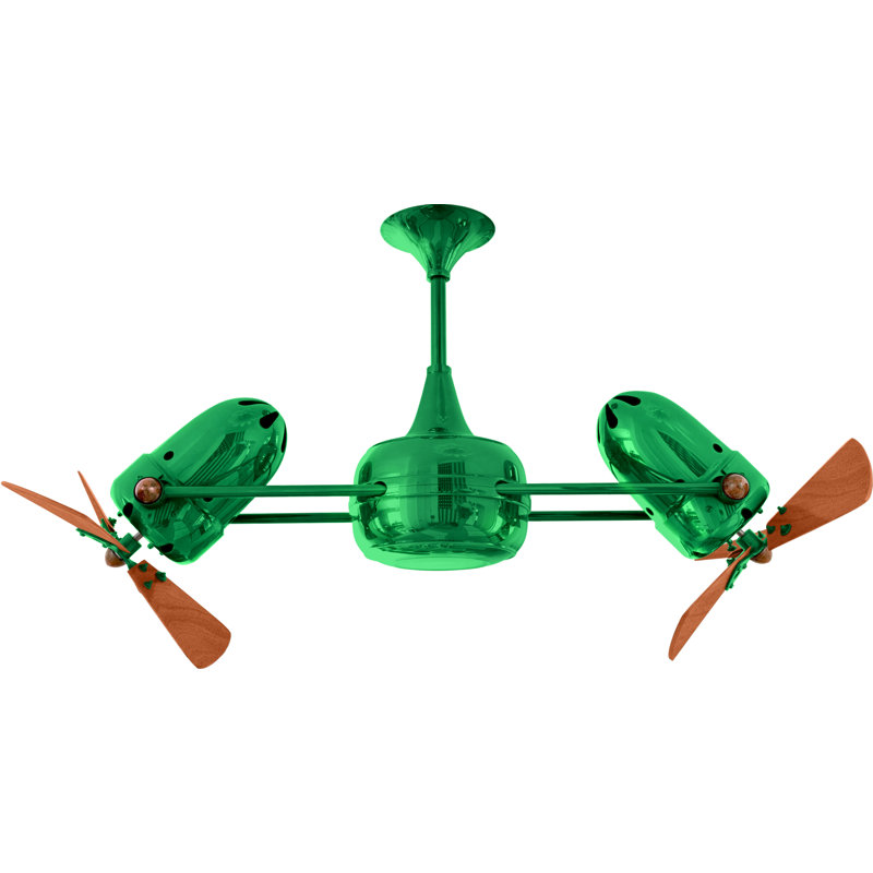 36" Duplo-Dinamico 3 Blade Ceiling Fan, Esmeralda