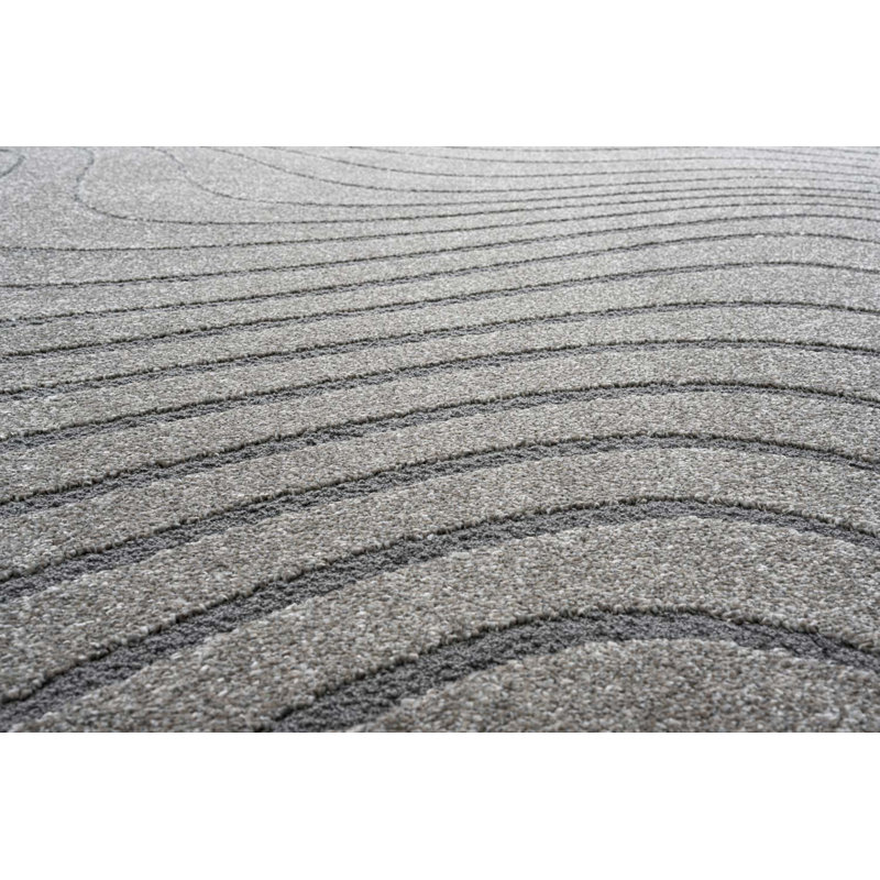 Geo Area Rug, Abstract, Taupe, Rectangle 133cm  x 195cm