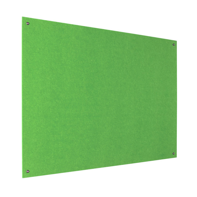 Wall Mounted Reversible Bulletin Board, 60cm H x 90cm W, Apple Green