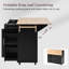 Îlot de cuisine avec abattant, chariot de rangement de cuisine avec organisateur à 3 niveaux, support de rangement interne, chariot de cuisine sur roulettes avec porte-serviettes, 2 tiroirs, pour la cuisine-1285025739