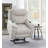 Chriki Beige Polished Microfiber Power Motion Recliner With Lift-742064342