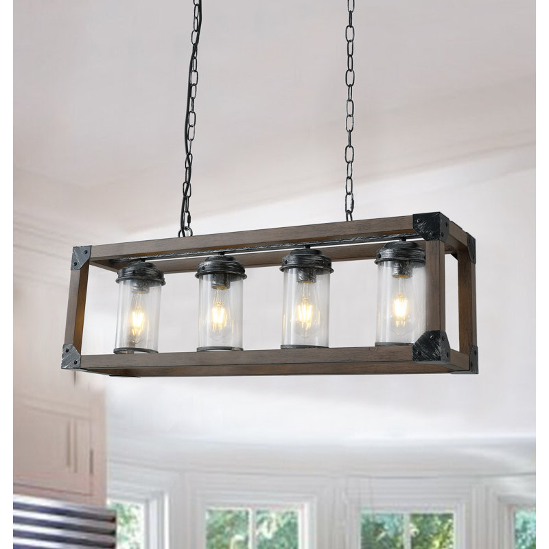 Luminaire suspendu à intensité variable à 4 lumières pour îlot de cuisine Cristeen Cristeen