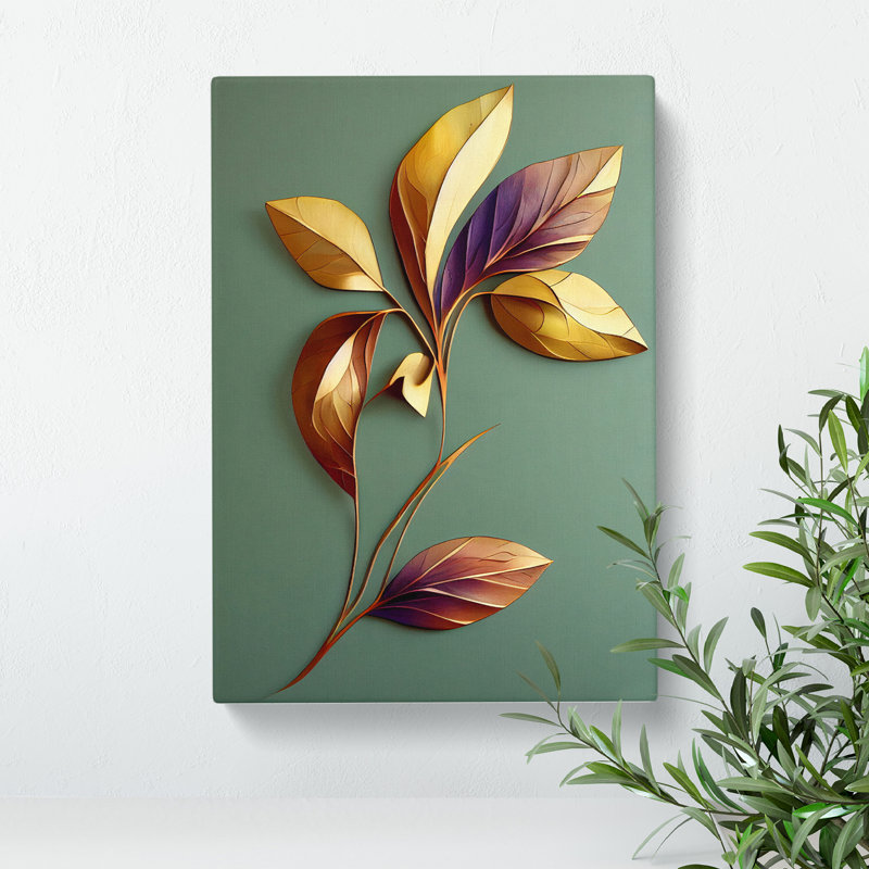 The Wonderful Leaves - Wrapped Canvas, 50cm H x 35cm W x 3cm D