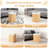 3-Section Collapsible Laundry Hamper With Lid, 150L Large Capacity Bamboo Clothes Sorting Basket With Handles For Bedroom Bathroom Dorm Organization-348775645