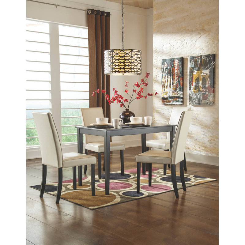4 - Person Four Leg Dining Set, Ivory