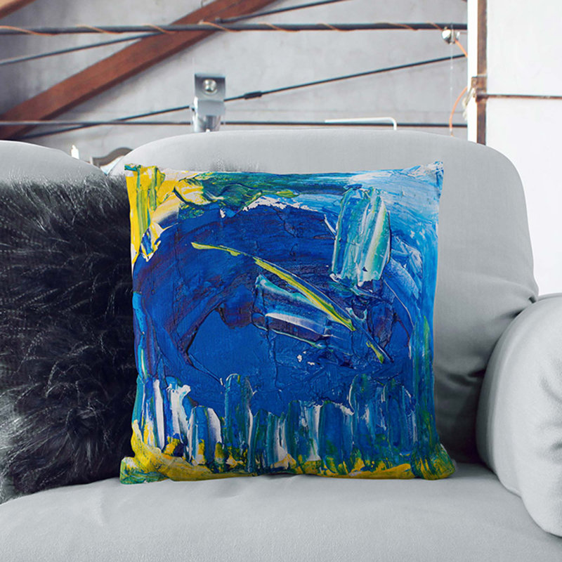 Abstract Square Throw Cushion, 40 x 40 cm