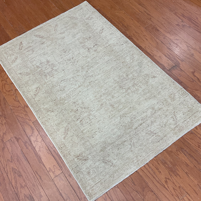  Tapis en laine Oushak fait à la main surteint