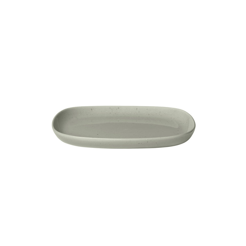 VAHLO Stoneware Salad/Dessert Plate, Gray