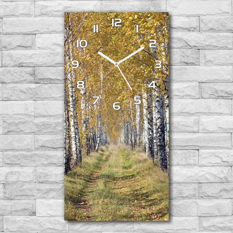 Janeski Glass Wall Clock, Yellow/White