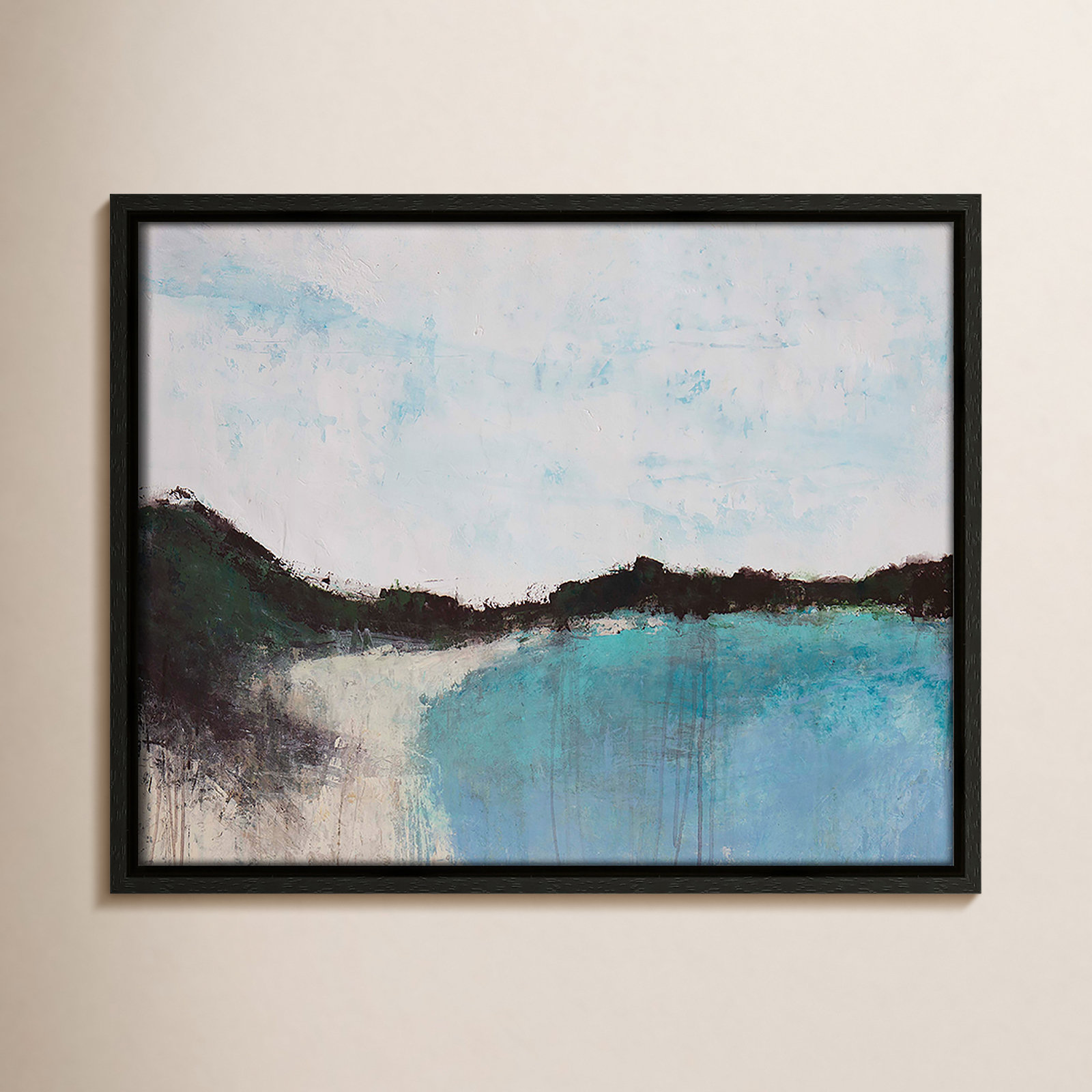 Mountainside Lakeview III Print, 12.5'' H x 15.5'' W x 2'' D, Espresso Framed