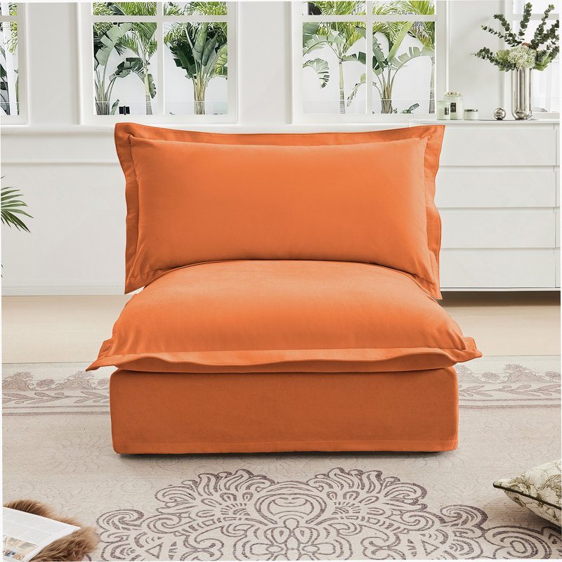 Canapé sans accoudoirs Koala - Orange