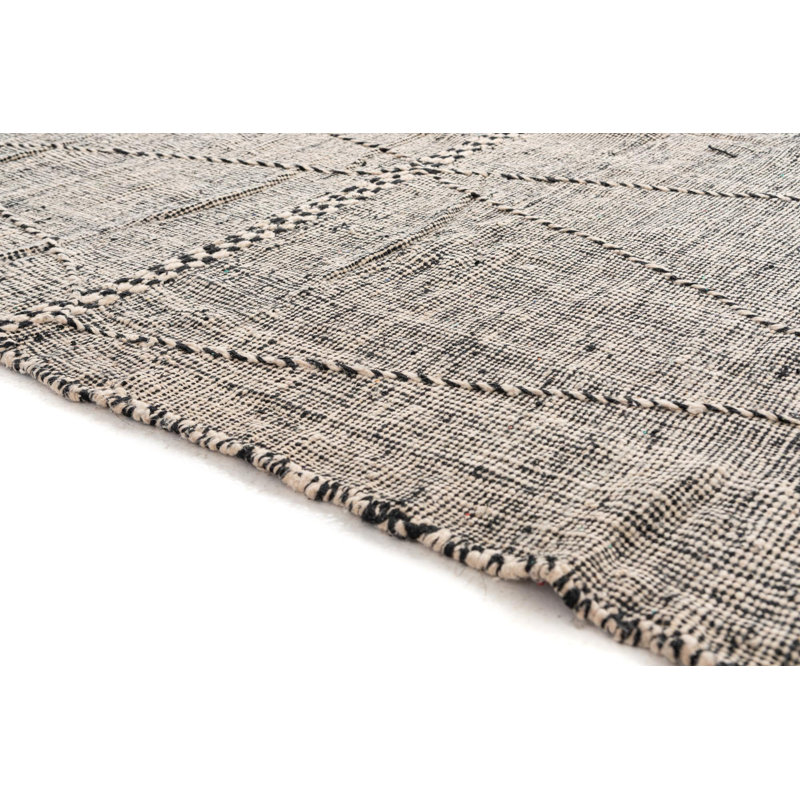 Tapis noir et blanc Odea