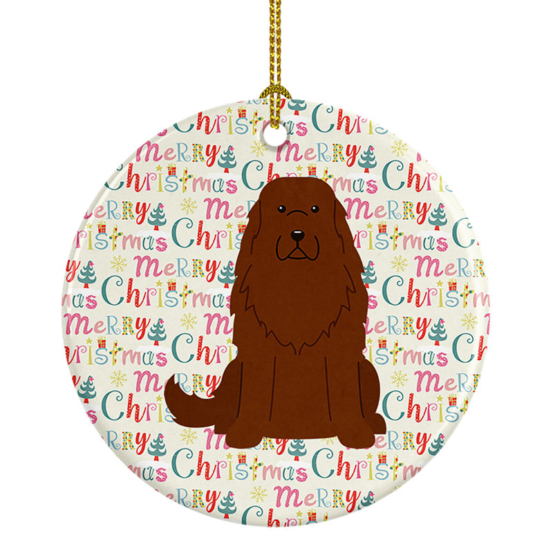 Ornement suspendu Merry Christmas Caucase