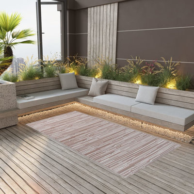Outdoor Rug Brown Polypropylene Outdoor Rug