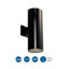 Applique murale cylindrique noire Novack-23857808
