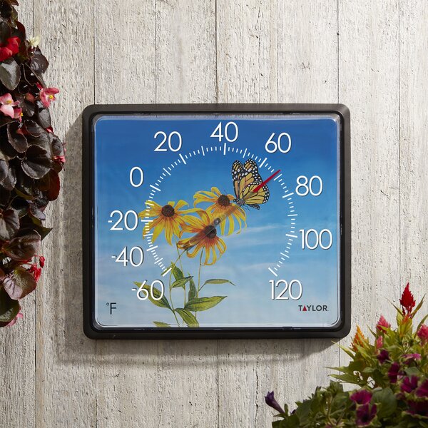 Taylor Indoor/Outdoor Wall Aluminum Wall Thermometer