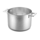 Attiva Peltro Deep Pot with Lid 7.87" - 6 Pieces - Pewter