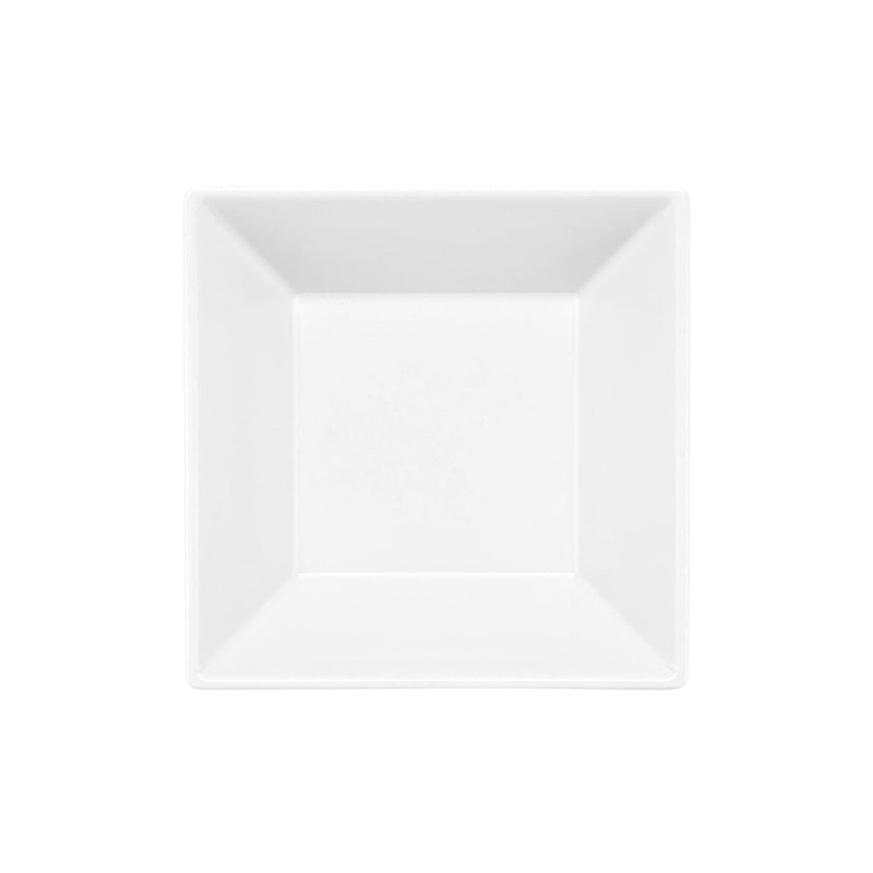 ML-279-W - 23 oz (23 oz. Jante double), bol carré de 6 po, profondeur de 2 po, Blanc