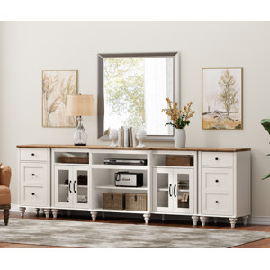 Charlton Home® Scarlett TV Stand, Home Entertainment Center With ...