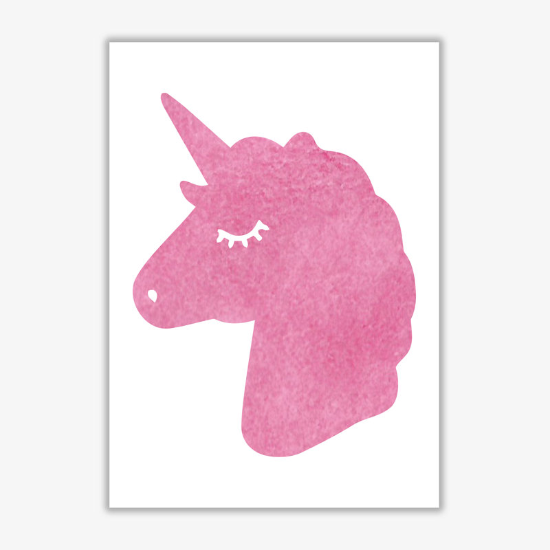 Unicorn Silhouette - Painting, No Frame, 42 cm H x 30 cm W x 1 cm D