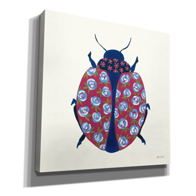 "Epic Graffiti" Blooming Beetle 1 "par Yvette St. Amant, art mural sur toile, 37 po x 37 po