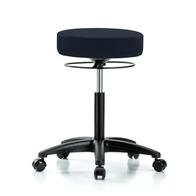 Adjustable Height Lab Stool with Removable Casters/Wheels