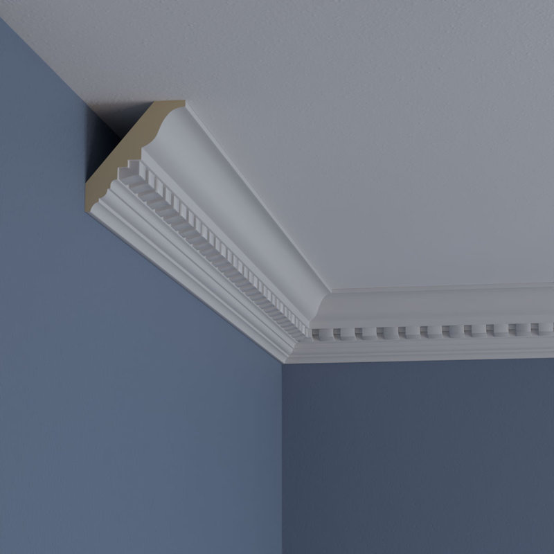 Dentil 3'' H x 96.13'' W x 2.75'' D Urethane Crown
