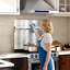 Dosseret de cuisine en acier inoxydable 24 po x 30 po avec support à épices et crochets à ustensiles