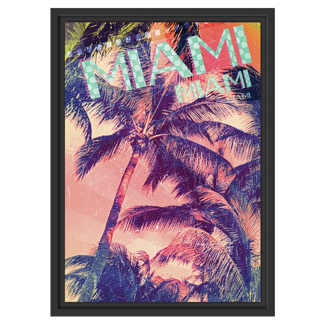 Gerahmtes Wandbild Miami