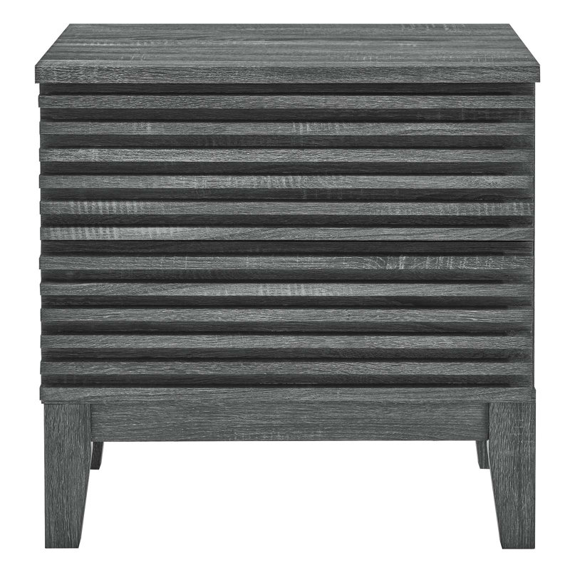 Modway Render Two-Drawer Mid-Century Modern Nightstand
