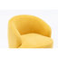 25,4 po Fauteuil jaune avec dossier rembourré et base en métal-219483339