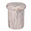 Table d'appoint sculpturale en simili marbre et travertin de 18,11 po de hauteur EOS de Eos-125959549