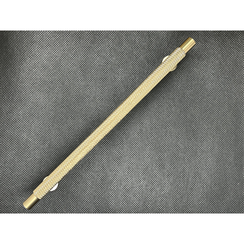 Poignée moletée 6 5/16 po, Bronze champagne