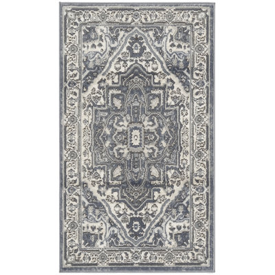 Graelyn Navy Ivory Vintage Indoor Rug