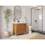 Meuble-lavabo simple 36 po avec plateau Chicago Teak-94436933