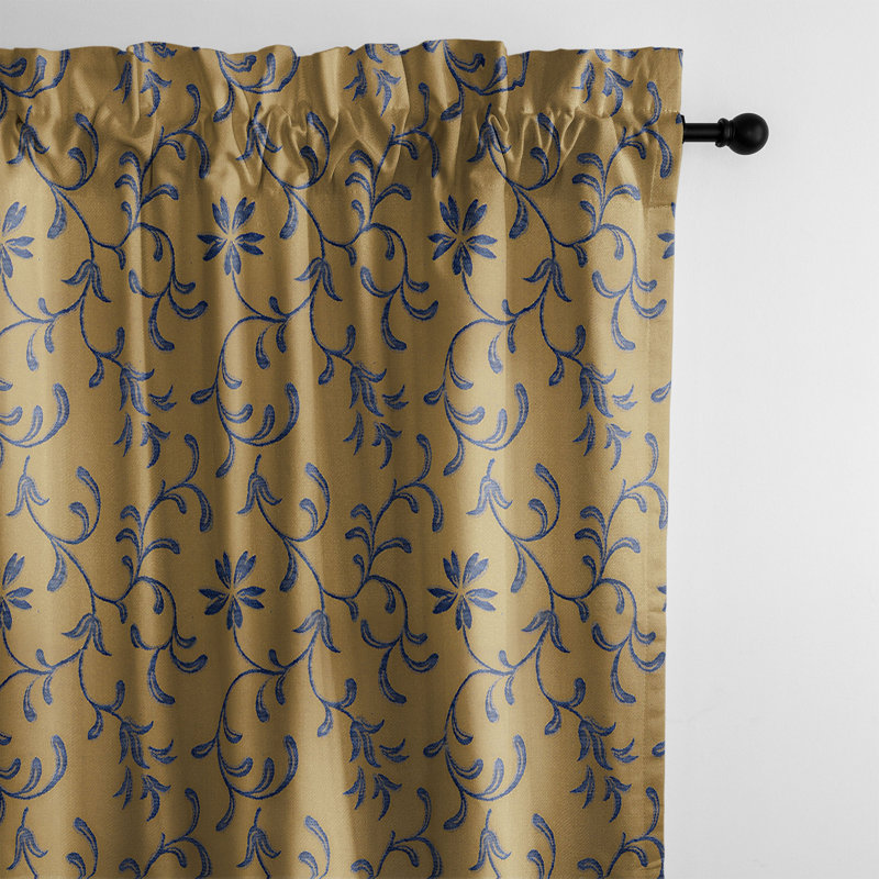 Kelda Cotton Blend Curtain, 50" W x 84" L