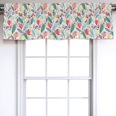 Sateen Pattern Ruffled Window Valance