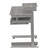 Full-size computer work station desk, gray-1353235220